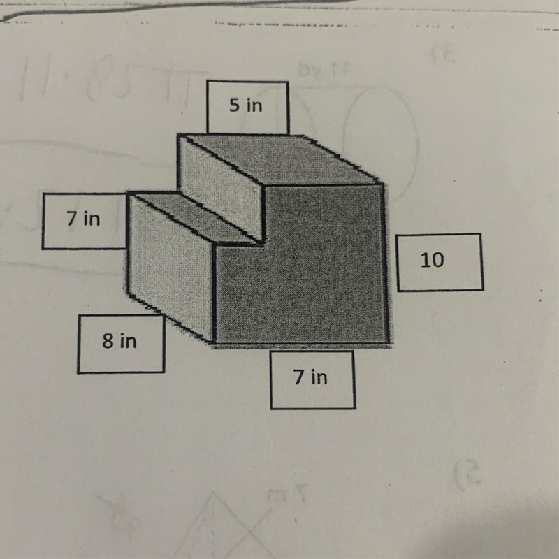 Find the volume of the following figure-example-1