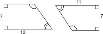 Do the two trapezoids in the figure appear to be similar? Why or why not? options-example-1