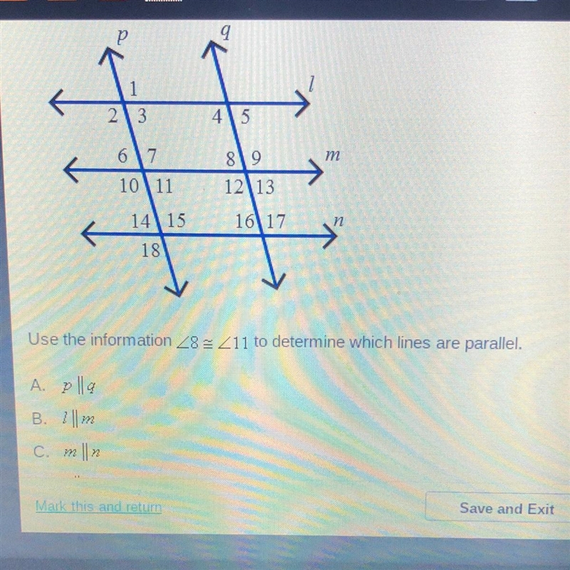 Which lines are parallel?-example-1