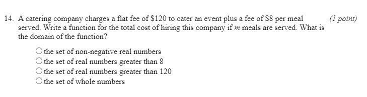 A catering company charges a flat fee of 120$ to cater an event...-example-1