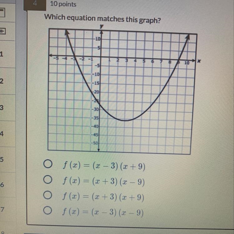 Which equation matches the graph-example-1