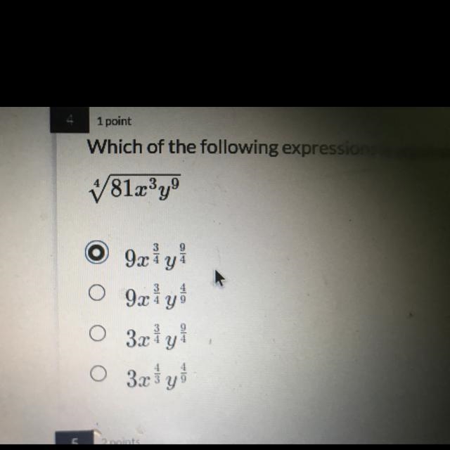 Which of the following expressions is equivalent to the expression below.-example-1