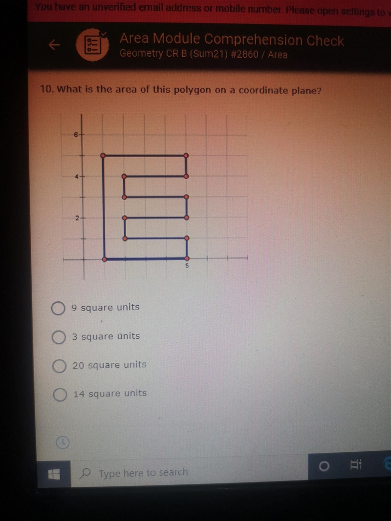 HELP ASAP What is the area of this polygon on a coordinate plane?-example-1