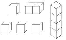 Mario is arranging unit cubes. He stacks all of the cubes to make a solid figure with-example-1