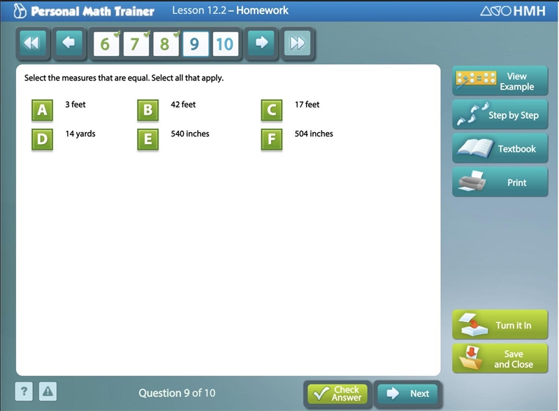 Select the measures that are equal. Select all that apply.pls help me i beg you-example-1