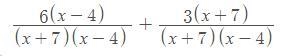 How to solve this question? Adding algebraic fractions-example-1