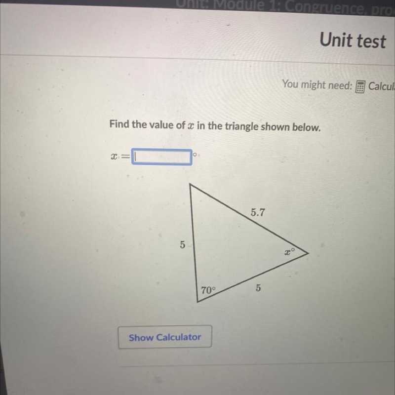 Solve for the value of x-example-1