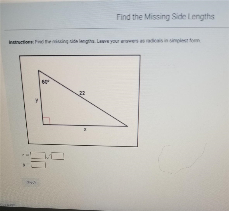 Find the missing side lengths​-example-1