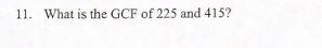 What is the Gcf of 225 and 415-example-1