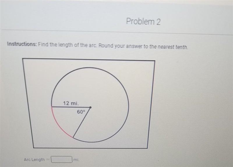 Find the length of the arc. Round your answer to the nearest tenth​-example-1