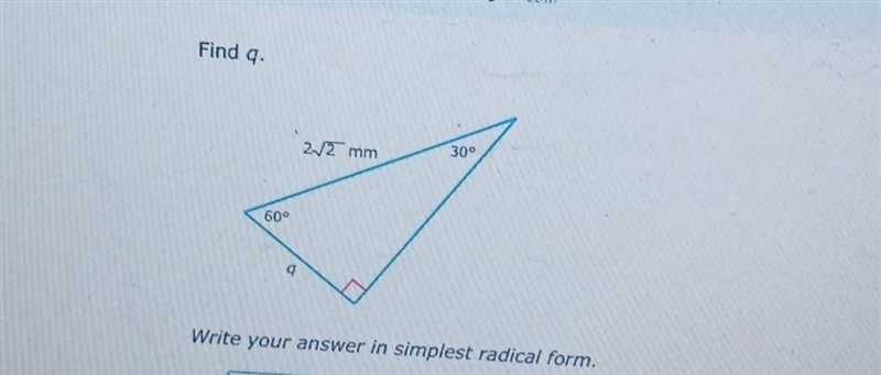 Write your answer in simplest radical form​-example-1