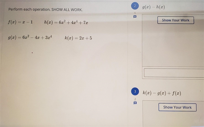 Adding/subtracting polynomials ​-example-1