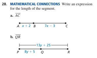 Write an expression for the length of the segment-example-1