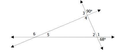 What is the measure of angle 6? Question is in the jpg. Please help :(-example-1