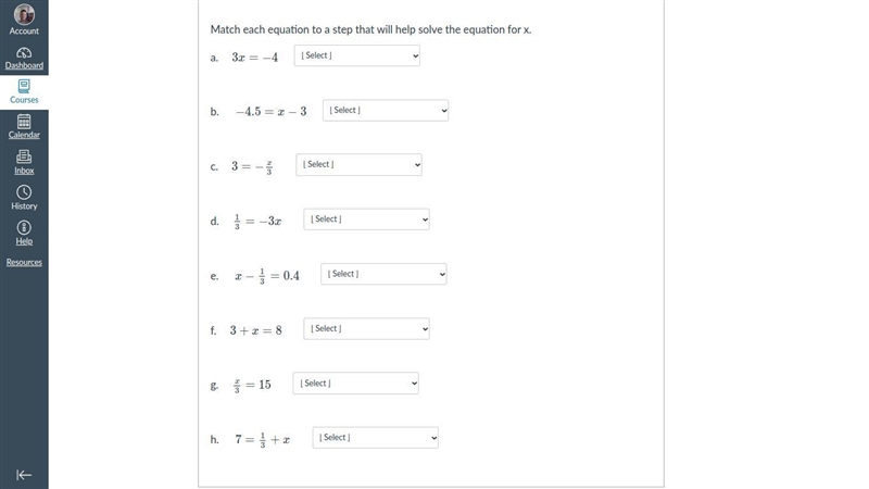 FOR 100 POINTS Match each equation to a step that will help solve the equation for-example-1