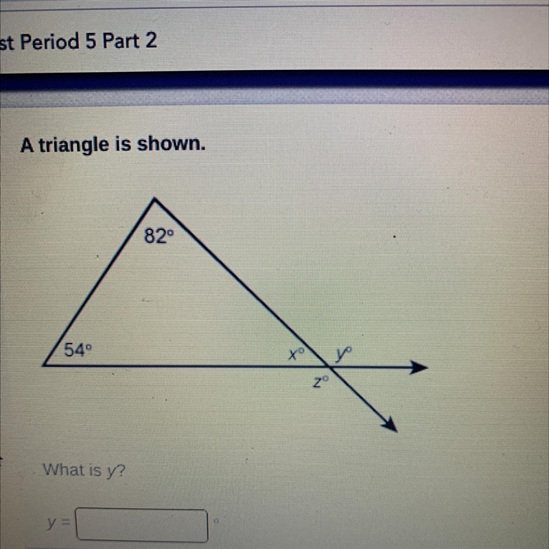 The question I’m trying to figure out is What is y?-example-1