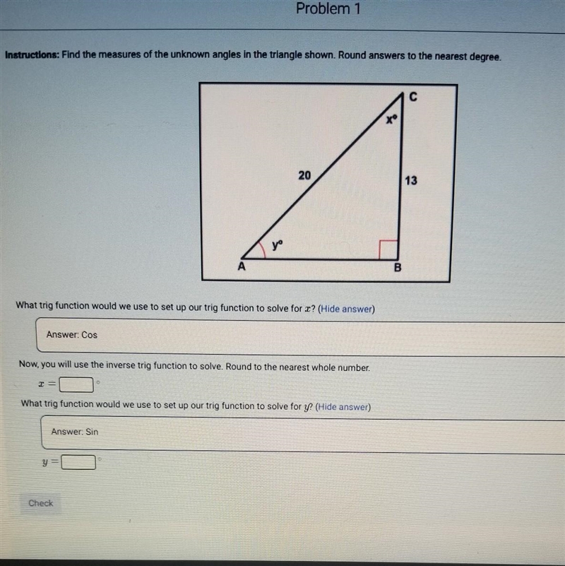 ** I NEED HELP PLEASE** instructions find the measures of the unknown angles in the-example-1