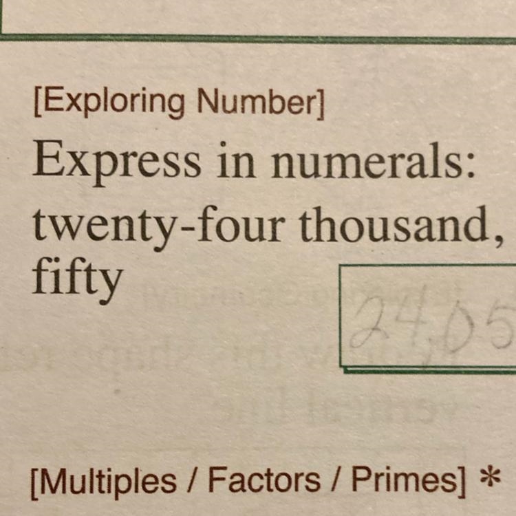 What does it mean when they ask to express four thousand, fifty?-example-1