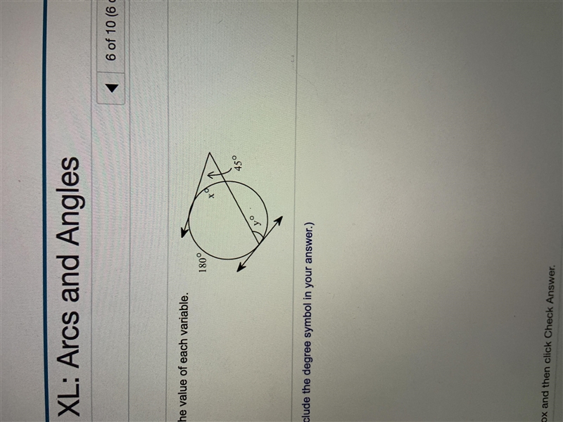 Find x and y by using the image-example-1