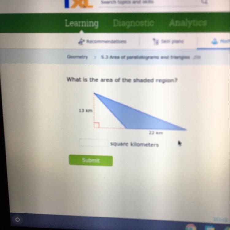 What is the area of the shaded region?-example-1