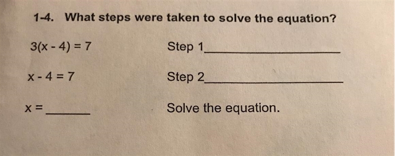 What steps were taken to solve the equation? solve the equation.-example-1