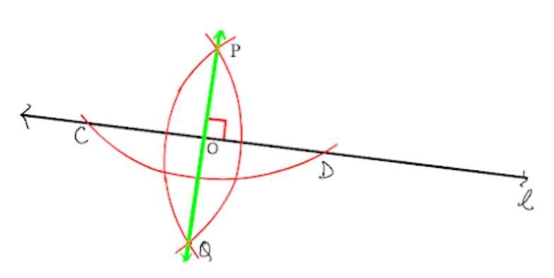 Constructed line PQ is the _______________ of line segment CD.-example-1