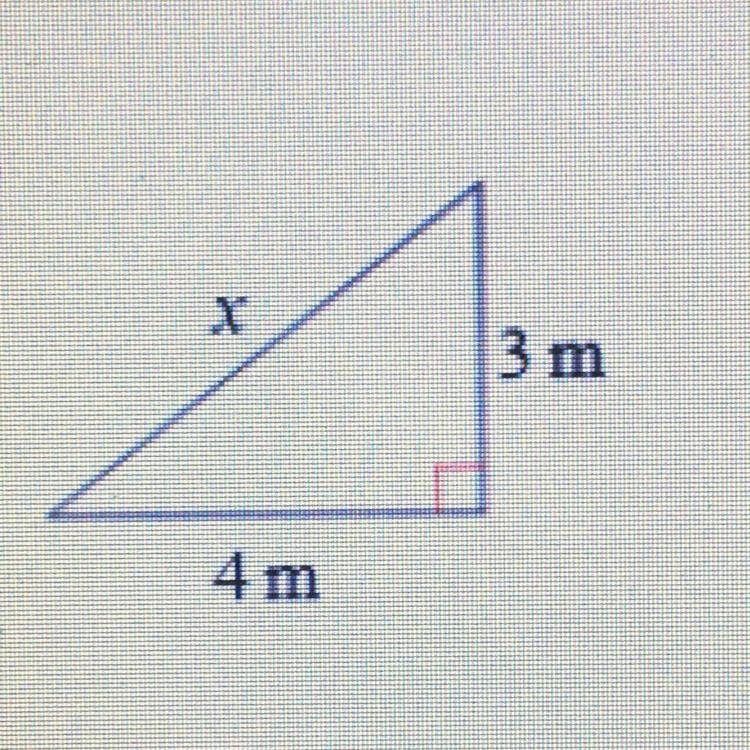 Find the missing side of each triangle-example-1