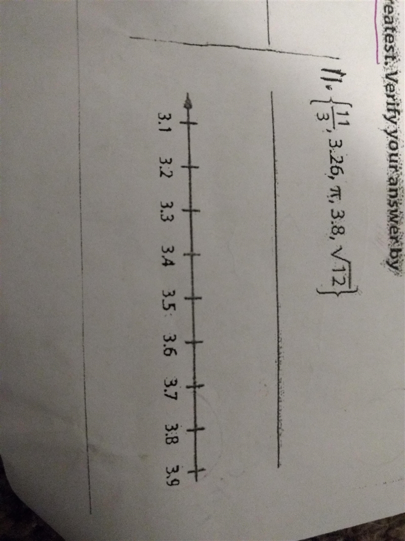 Order each set of numbers from least to greatest verify your answer by graphing on-example-1