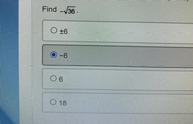 Find - 36 . Ο +6 -6 9Ο Ο 18-example-1