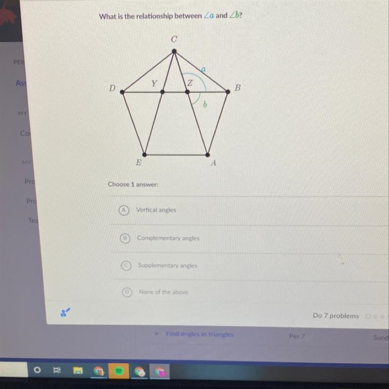 Whats the relationship between a and b​-example-1