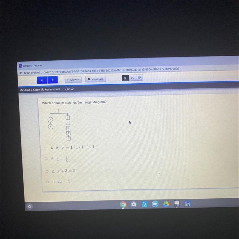 Which equation matches the hanger diagram?-example-1