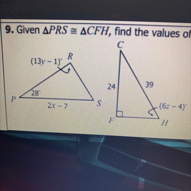 9. What is the Value of x-example-1