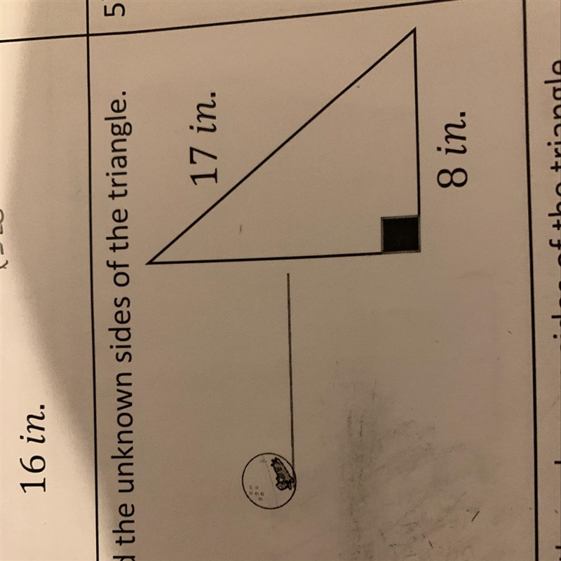 Find the unknown sides of the triangle-example-1