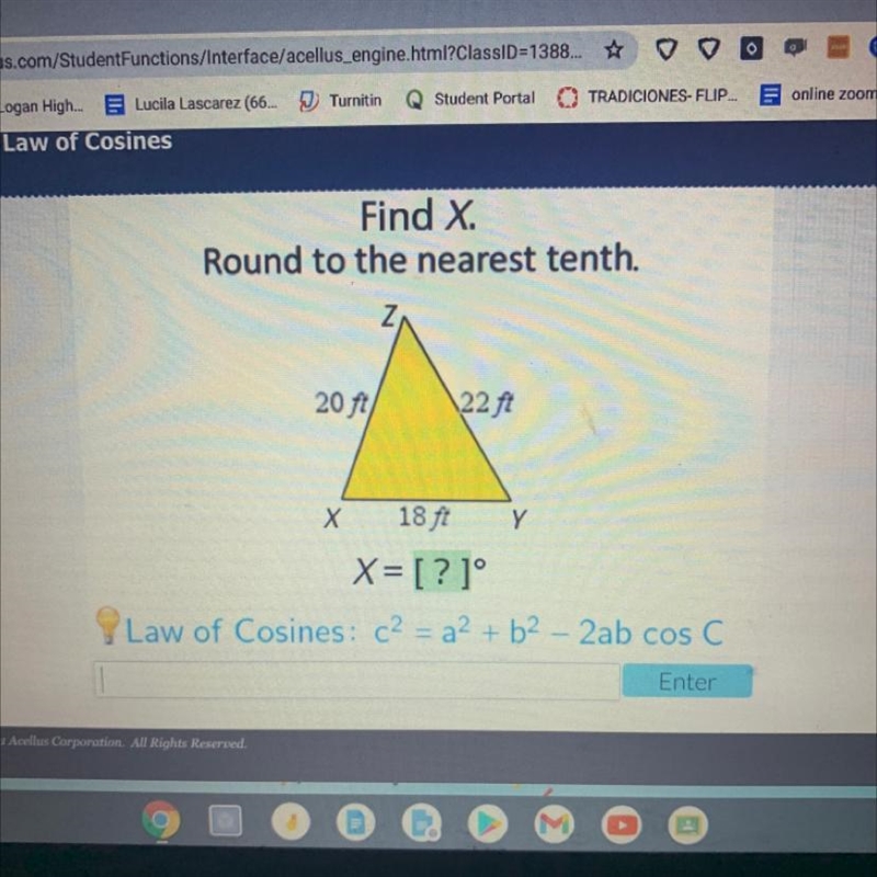 What does X equal ????-example-1