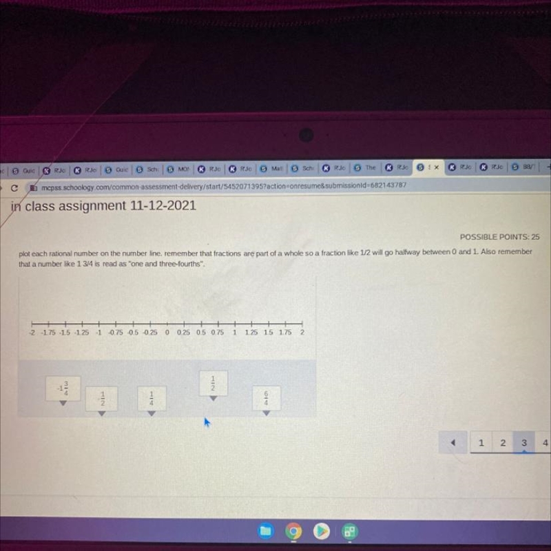 Plot each rational number on the number line.remember that fractions are part of a-example-1