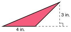 What is the area of the triangle? 7 in 2 12 in 2 14 in 2 6 in 2-example-1