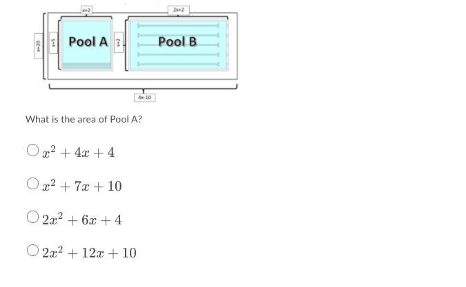 What is the area of Pool A?-example-1