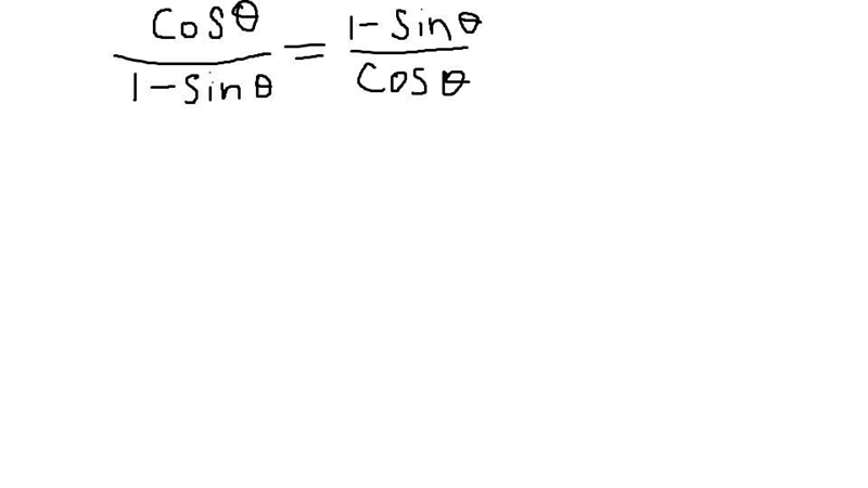 Cos/1+Sin = 1-Sin/Cos-example-1