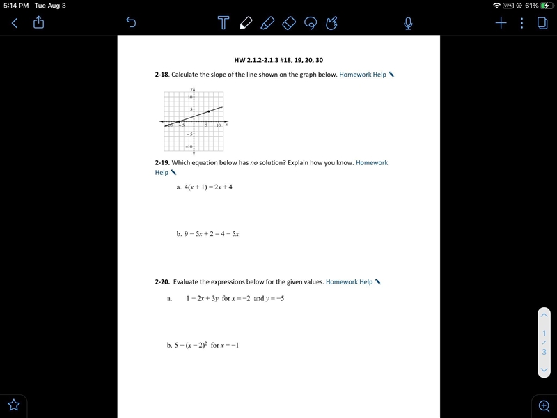 Here are some photos of my math home work please show some work.-example-1