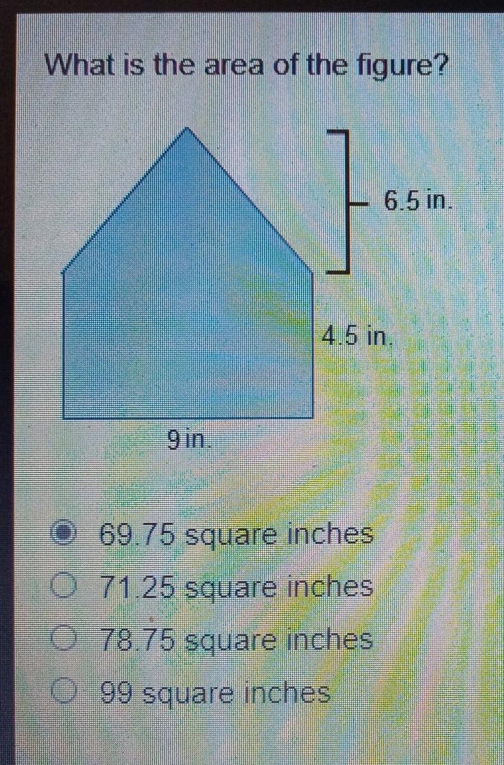 What is the area of the figure?​-example-1