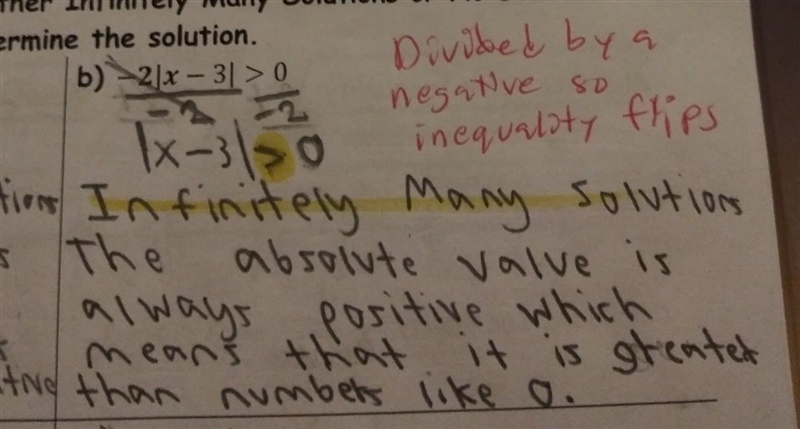 Identify the inequality as having either infinitely many solutions or no solution-example-1