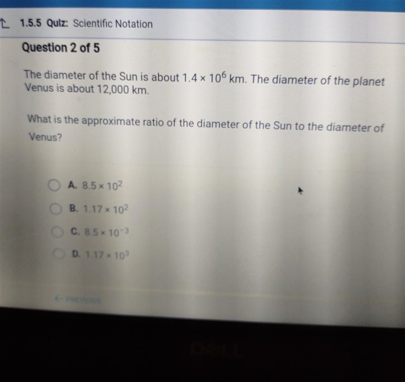 The diameter of the Sun is about 1.4 x 106 km. The diameter of the planet Venus is-example-1