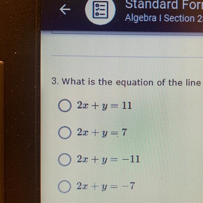 Write the equation of the line that passes through the point (-1,-5) and has a slope-example-1