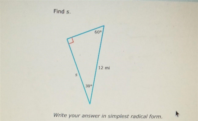 Write your answer in simplest radical form​-example-1