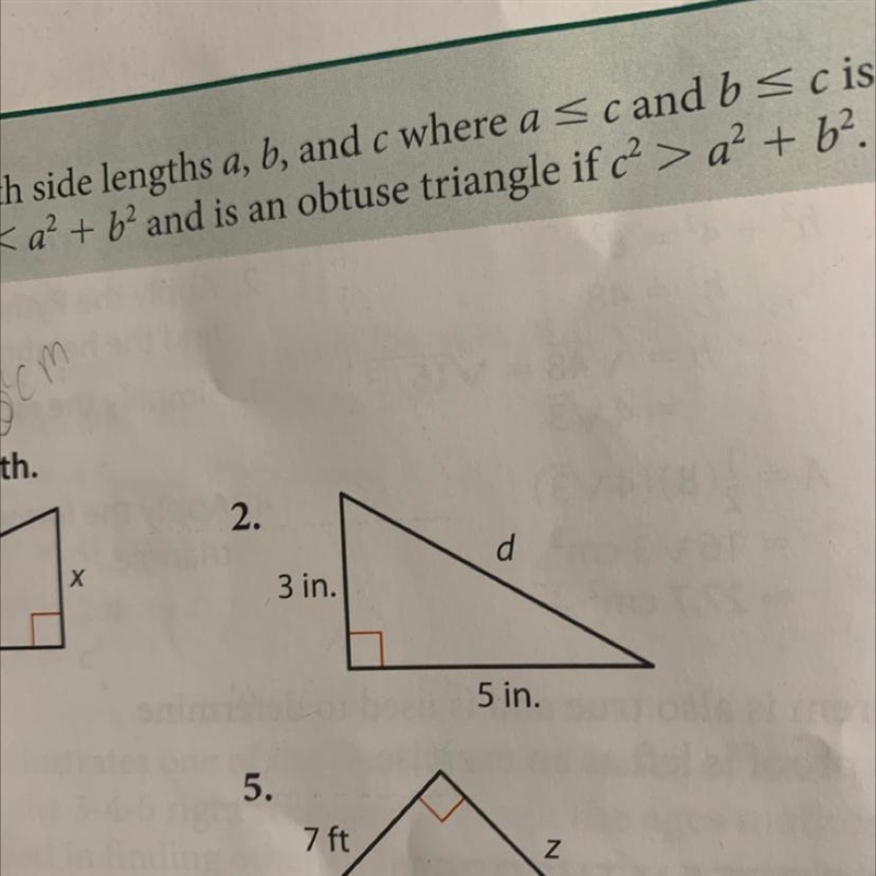 Help with number 2 please find the missing length-example-1