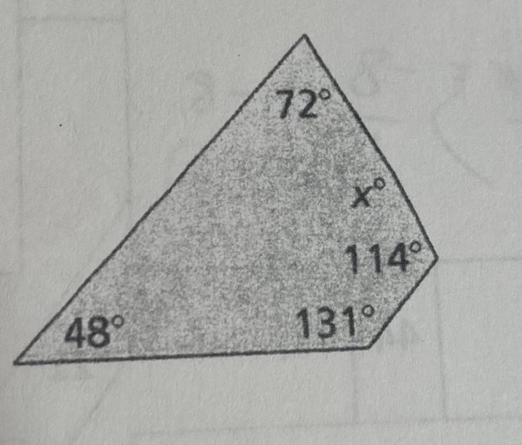 Write and solve an equation to find the value of X. please explain in details and-example-1