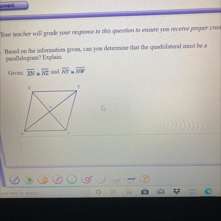 HURRY PLEASE!!!! Based on the information given, can you determine that the quadrilateral-example-1