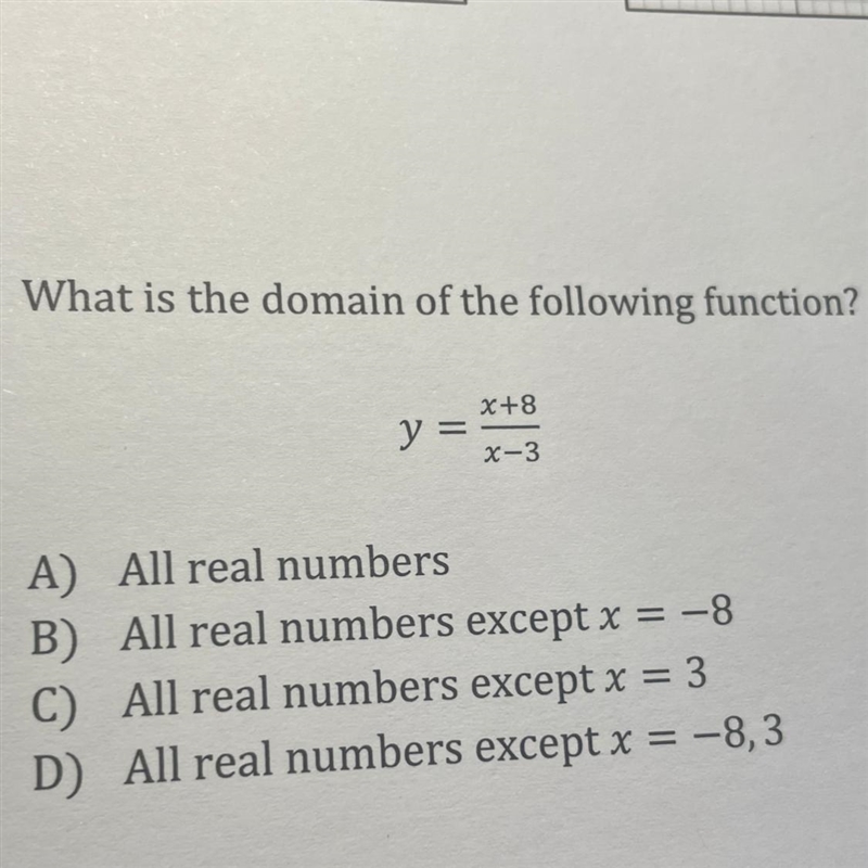 What is the domain of the following function?-example-1