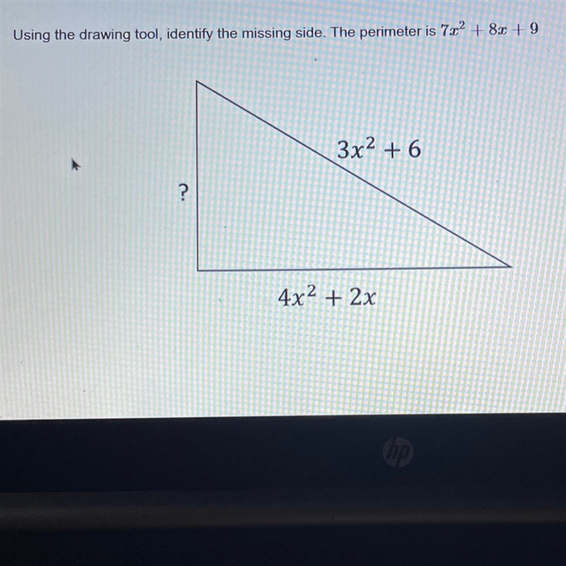 Identify the missing side. Show step-by-step.-example-1