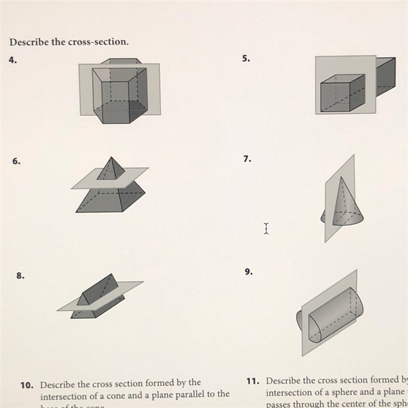 Describe the cross section-example-1